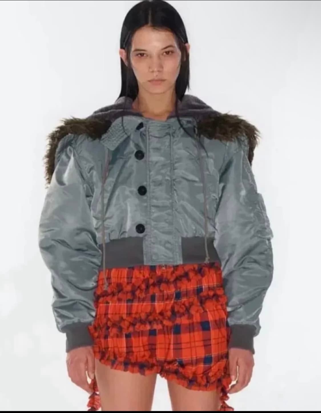 오픈와이와이 폭스 퍼 카키 상품이미지1