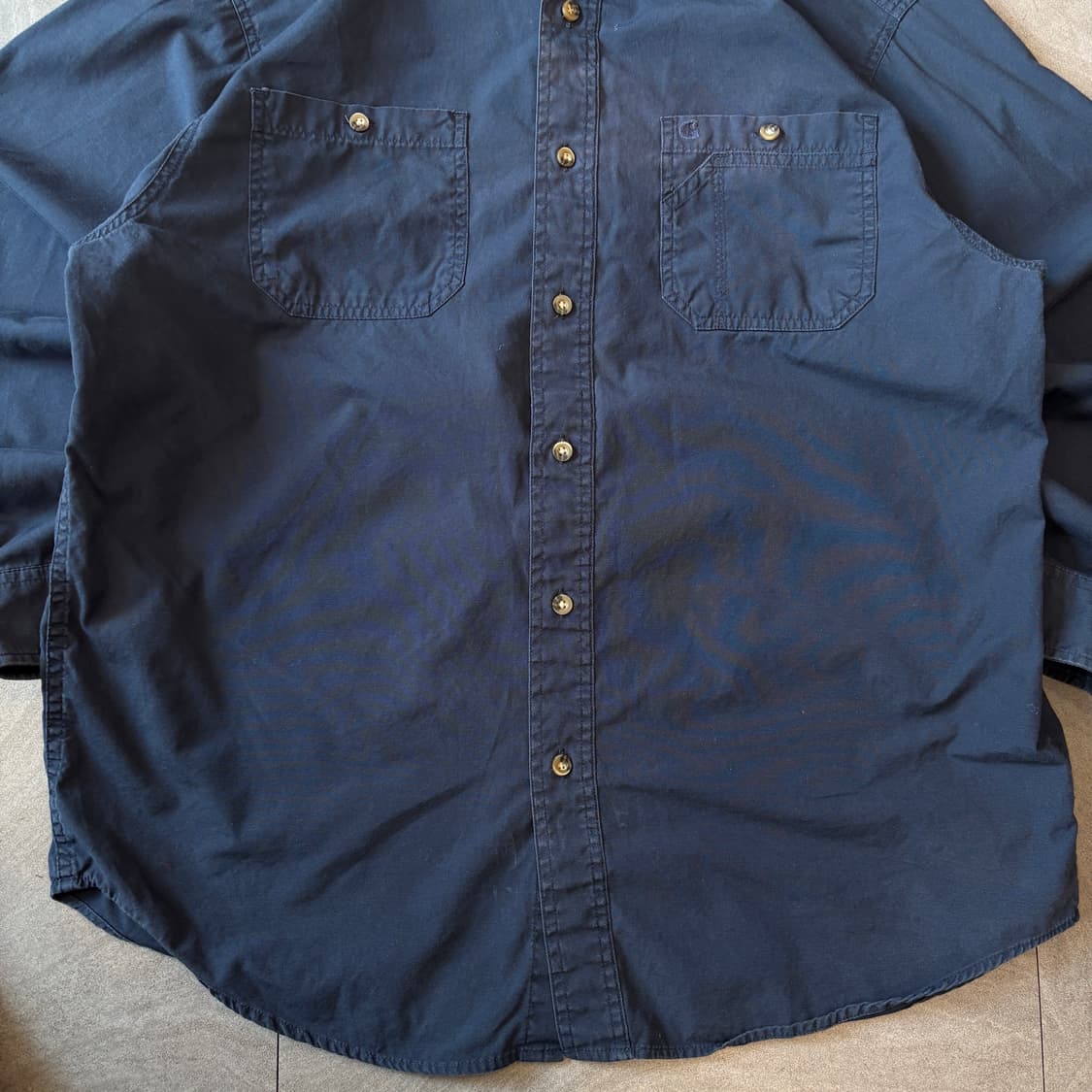 칼하트 오리지널 네이비 긴팔 셔츠 상품이미지4