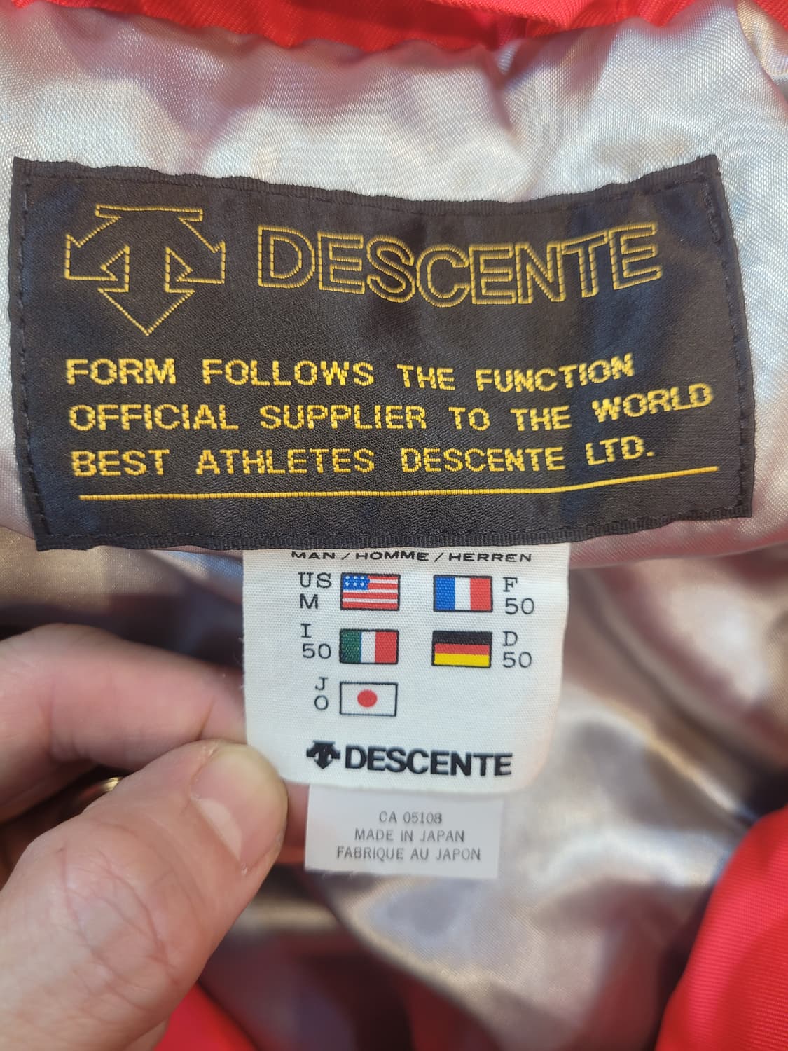90' Descente 데쌍트 빈티지 스키복점프슈트 XL 상품이미지3