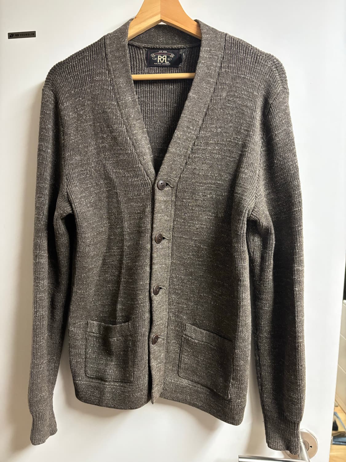 [S] RRL 코튼 가디건 브라운 상품이미지1