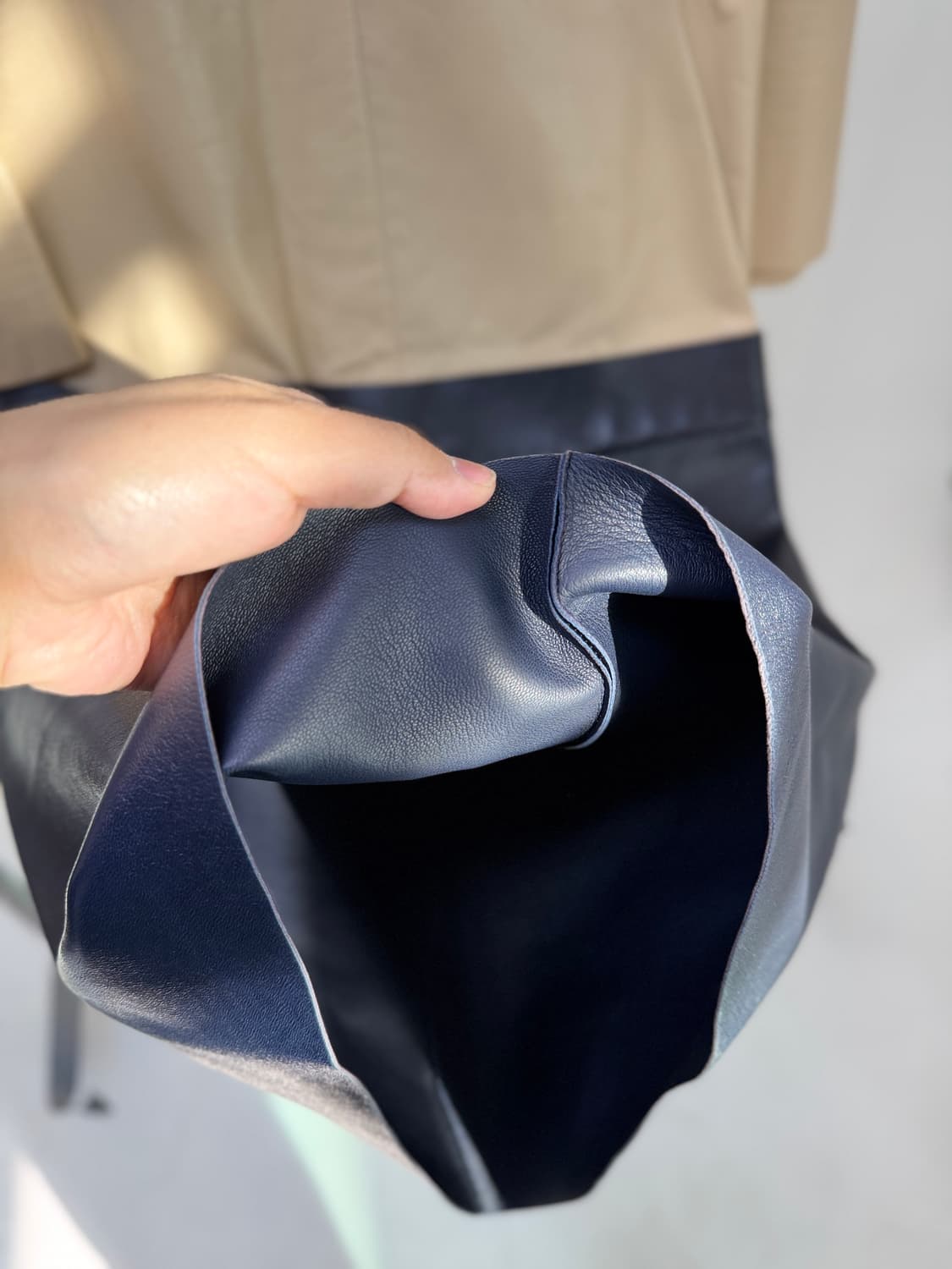 셀린 가죽 원피스(34) 상품이미지4