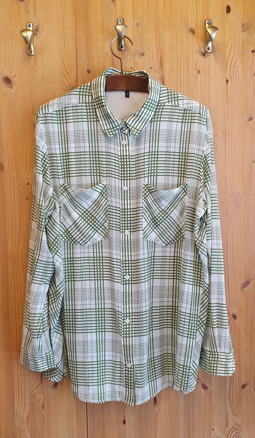 77.베네통 체크셔츠 상품이미지1