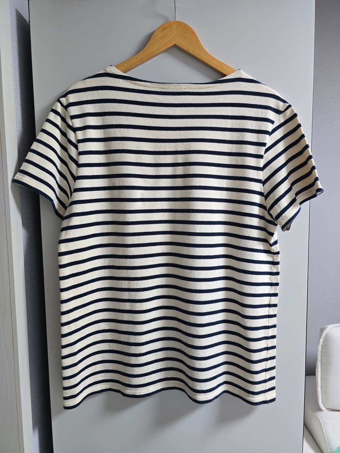 A.P.C. 스트라이프 사이드로고 반팔 티셔츠 L사이즈 상품이미지4