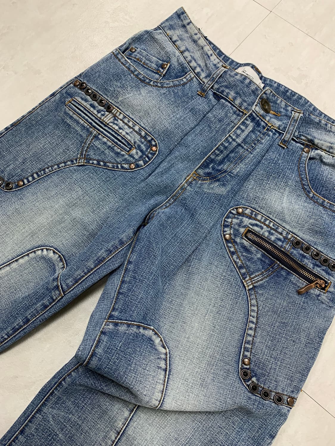 Andrew velasco 큐빅 데님 팬츠 #113 상품이미지4