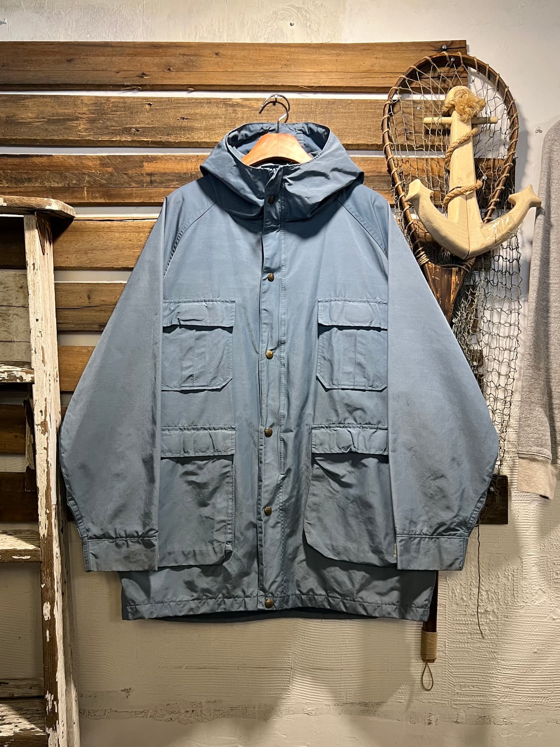 [L]90's 엘엘빈 Made in USA 스카이블루 마운틴 파카 상품이미지1