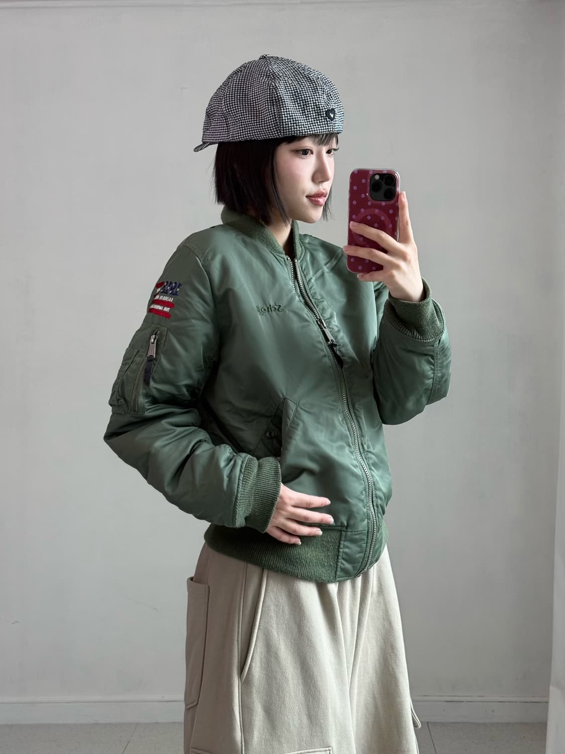 Schott 쇼트 ma-1 카키 항공점퍼 상품이미지4