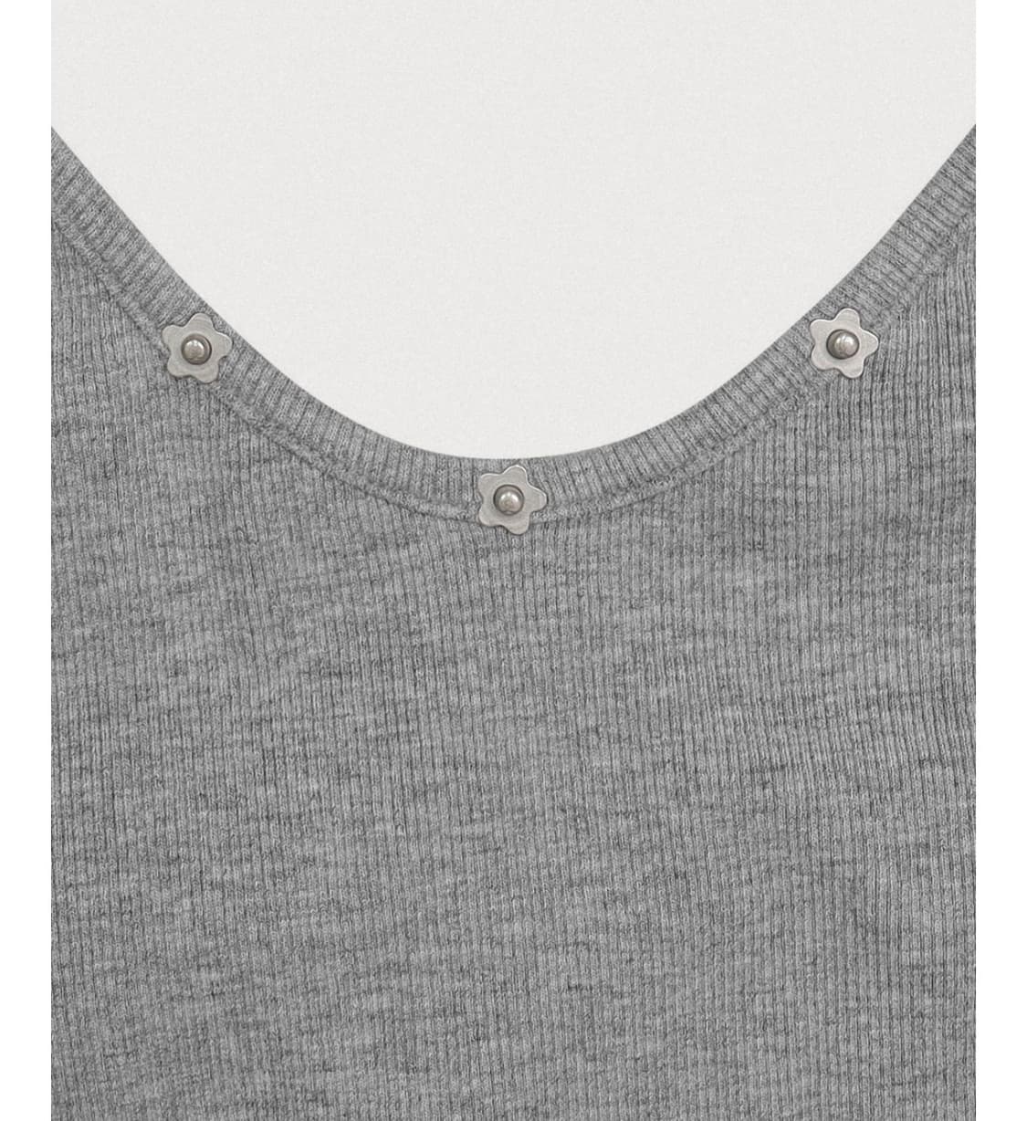 택o 새상품) 포에토 페탈 엣지 홀터 탑 그레이 상품이미지2