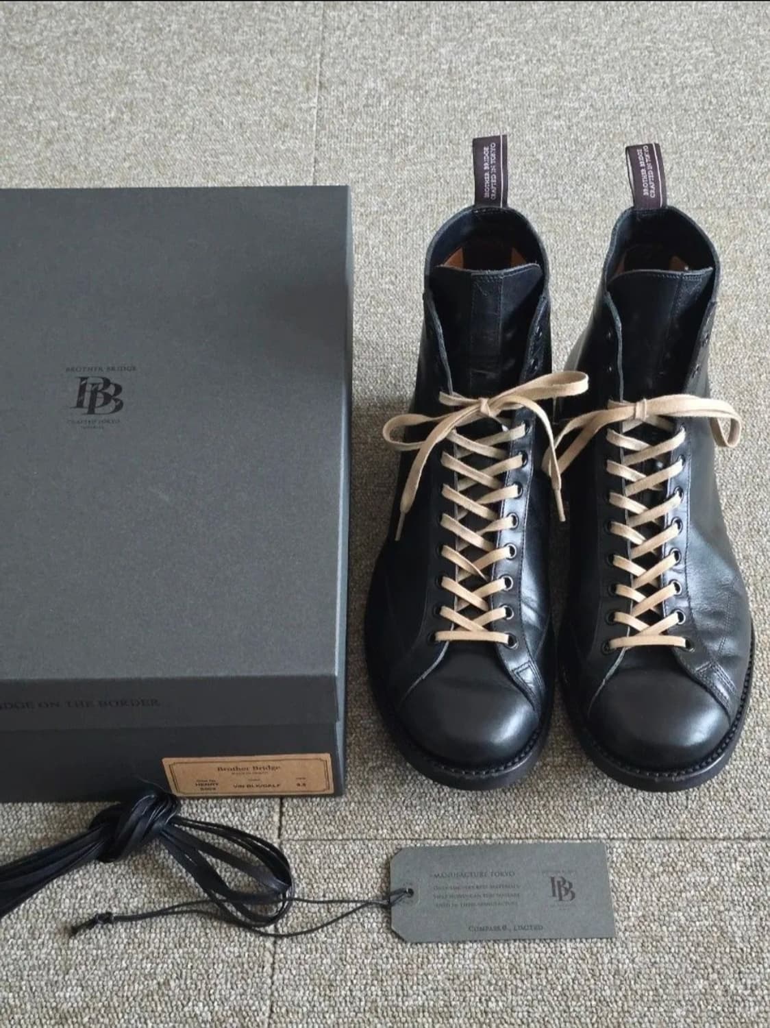 브라더브릿지 BROTHER BRIDGE HENRY 헨리 부츠 9.5 블랙 상품이미지1