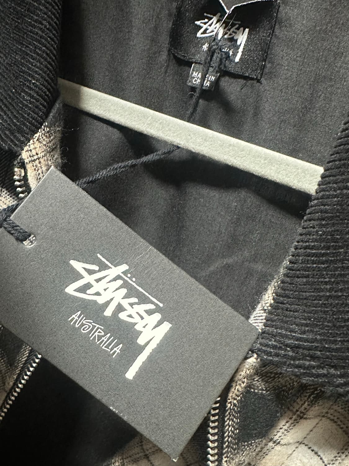 (새상품) 스투시 프랭크 플레이드 집업 셔츠 토프 상품이미지3