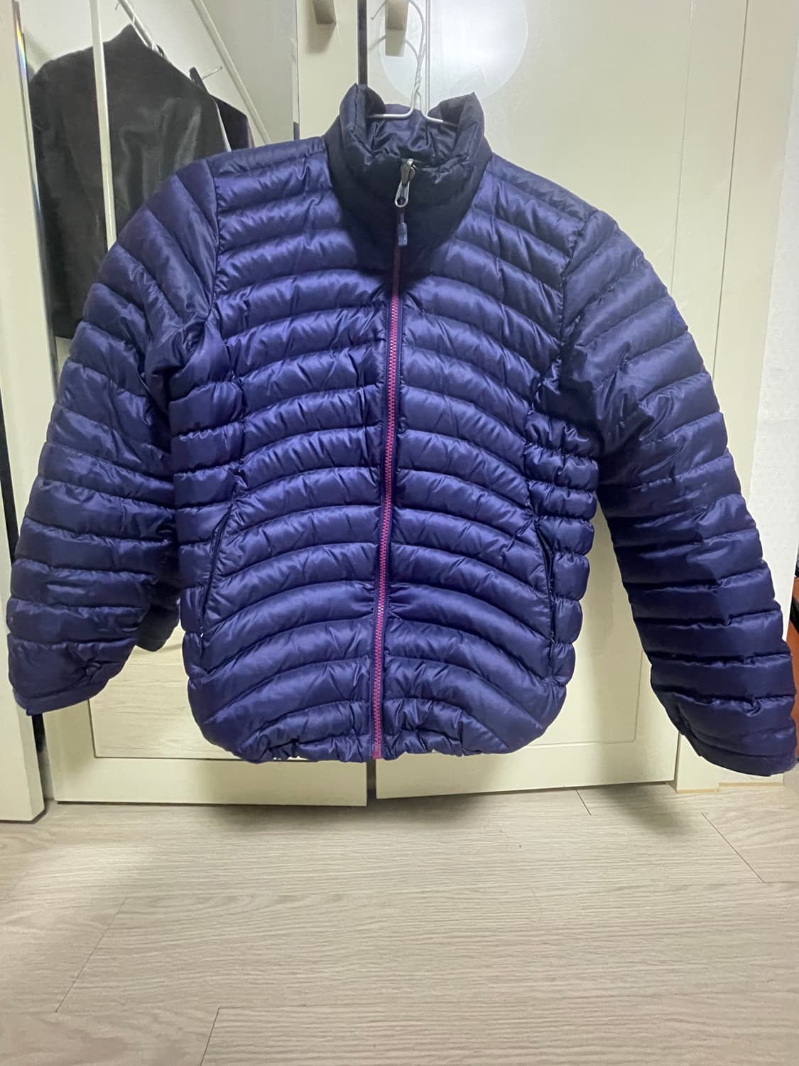 코오롱 퍼플 경량 구스다운 패딩 상품이미지1