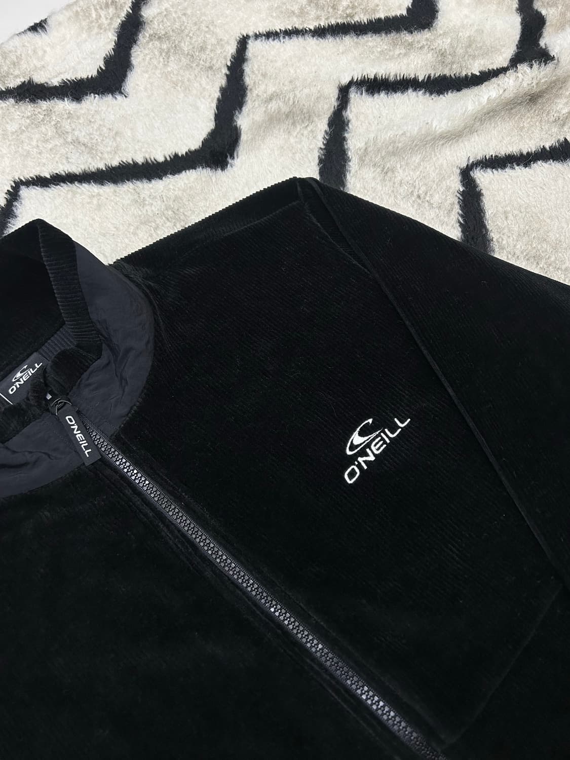 [M]오닐 코듀로이 집업 져지/블랙 상품이미지1