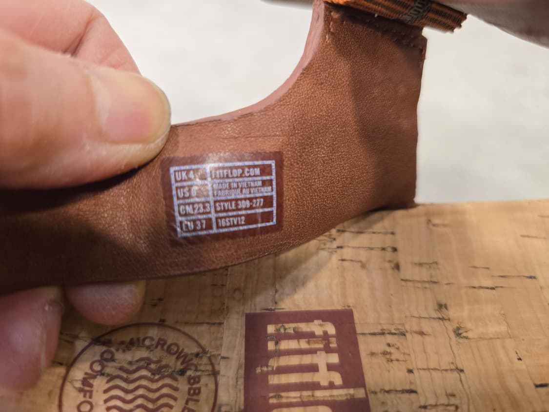 핏플랍 브라운 코르크 스트랩 샌들 230~235 상품이미지6