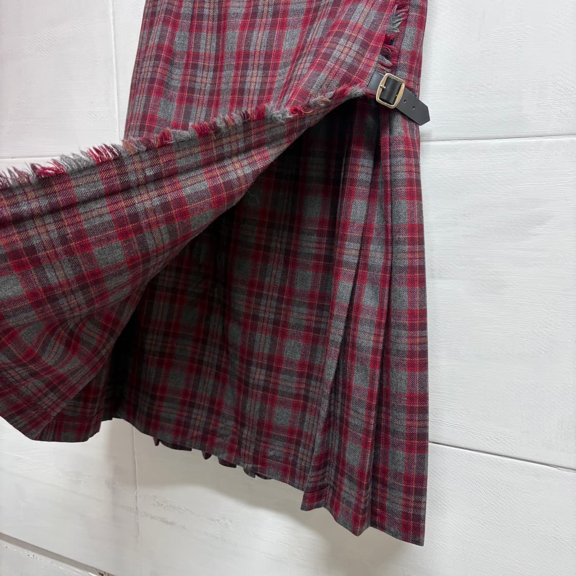 LAURA ASHLEY 로라애슐리 플리츠 주름 랩 스커트  상품이미지3