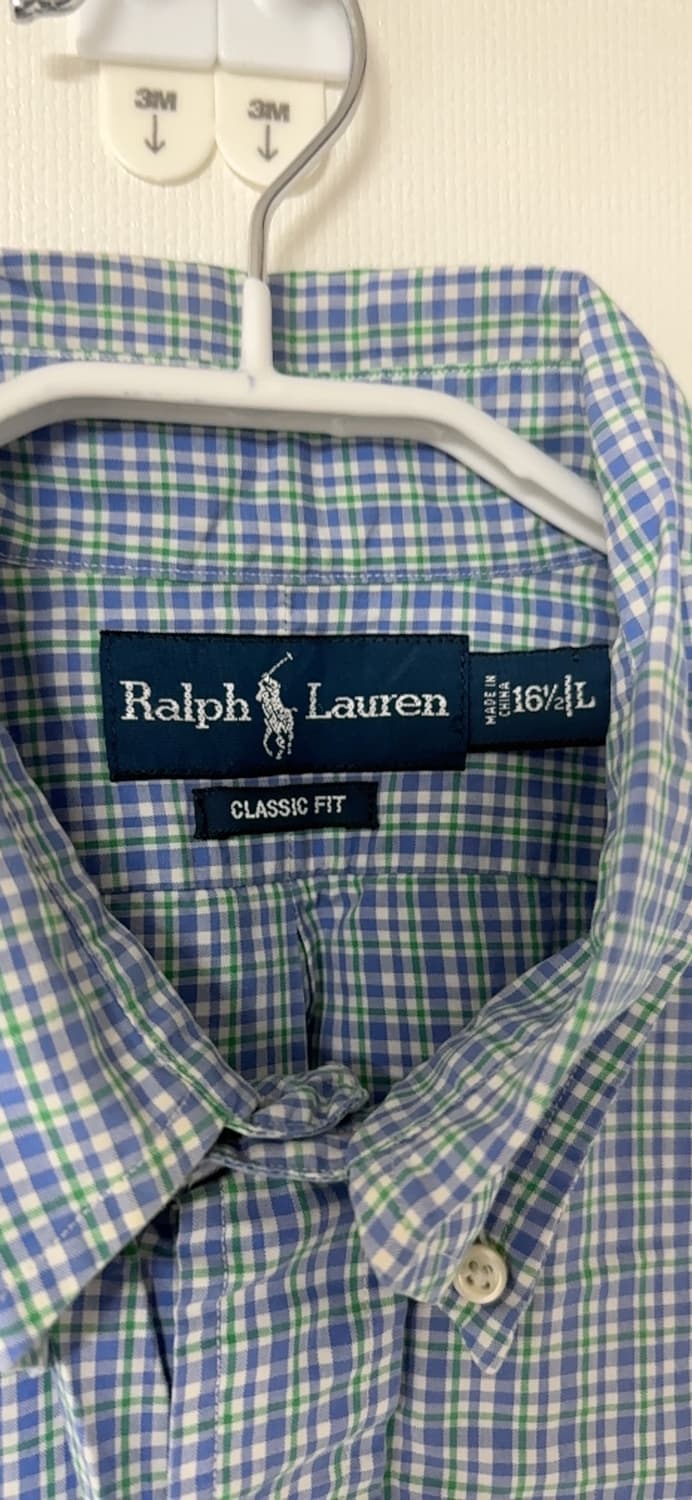 L) 폴로 체크셔츠 핑크포니 상품이미지2