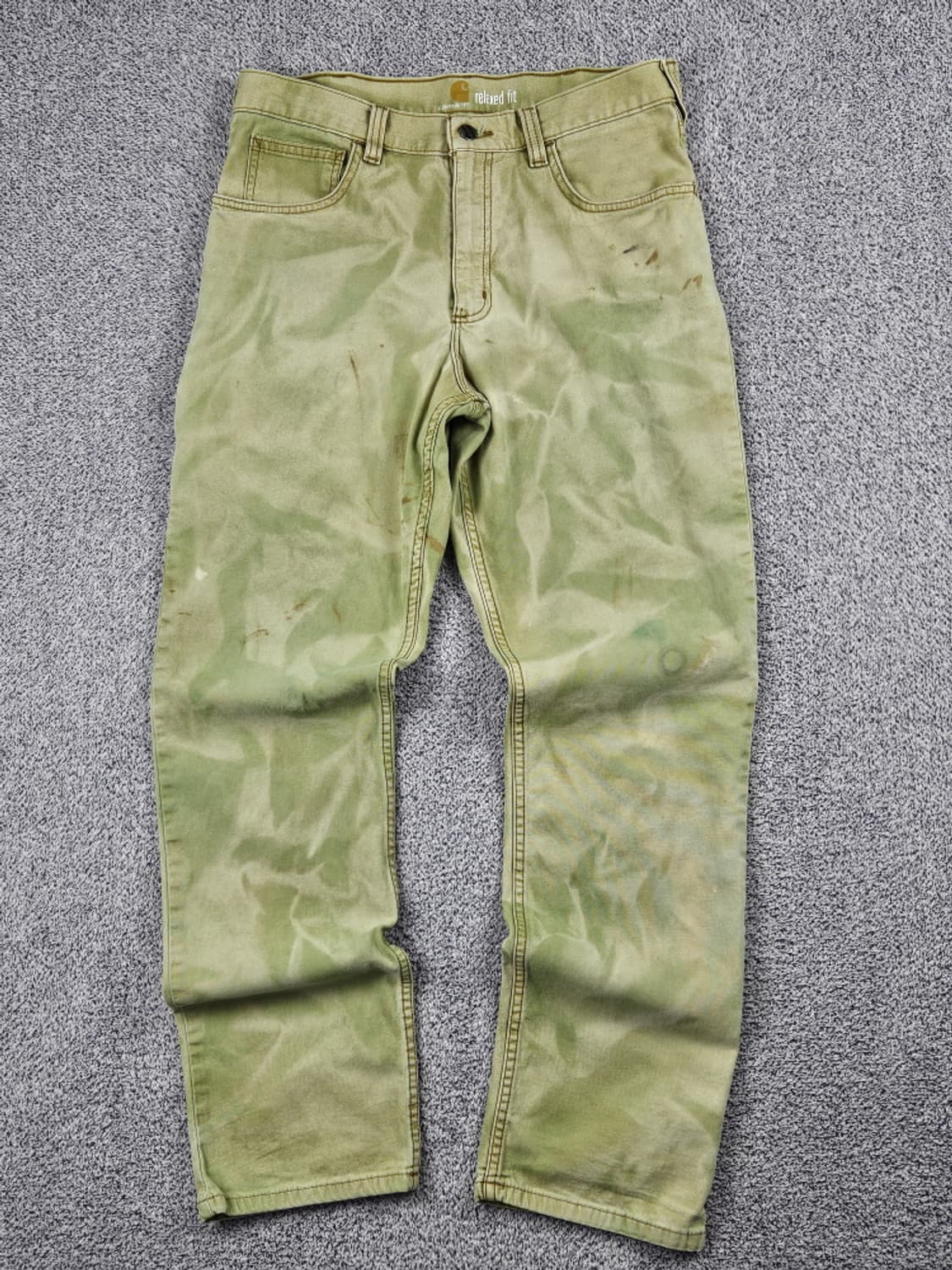 칼하트 카펜터 다잉 워시드 커스텀 워크팬츠 (32 X 32) / 9987 상품이미지1