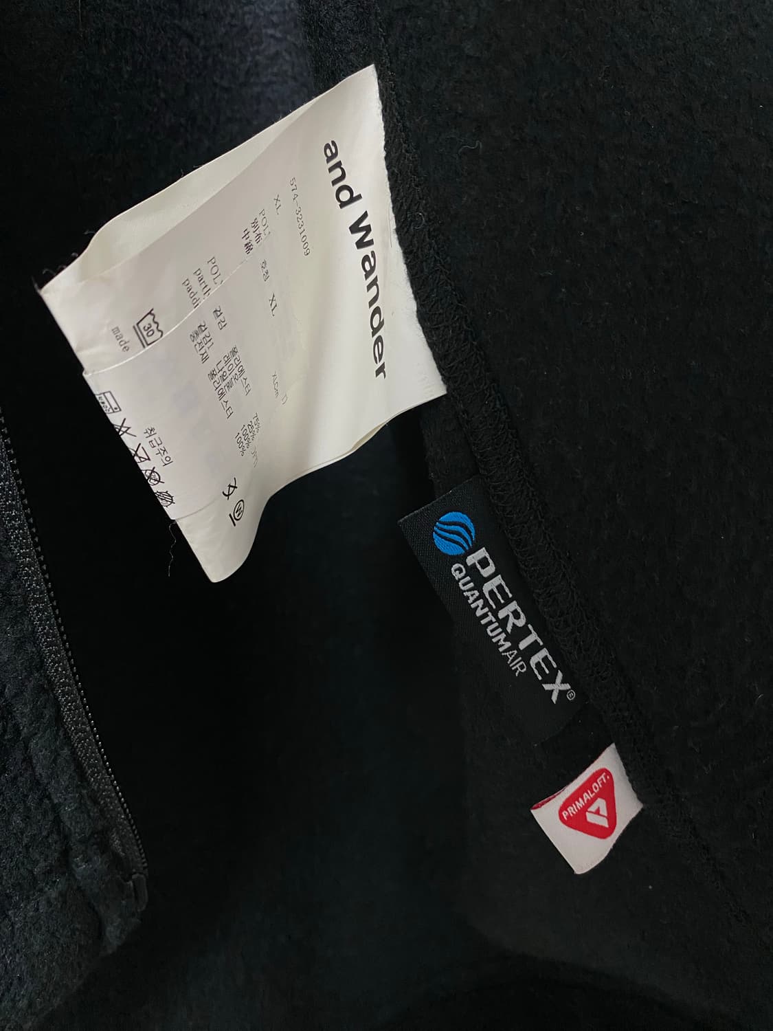 앤드원더 탑플리스자켓 블랙 XL 상품이미지3