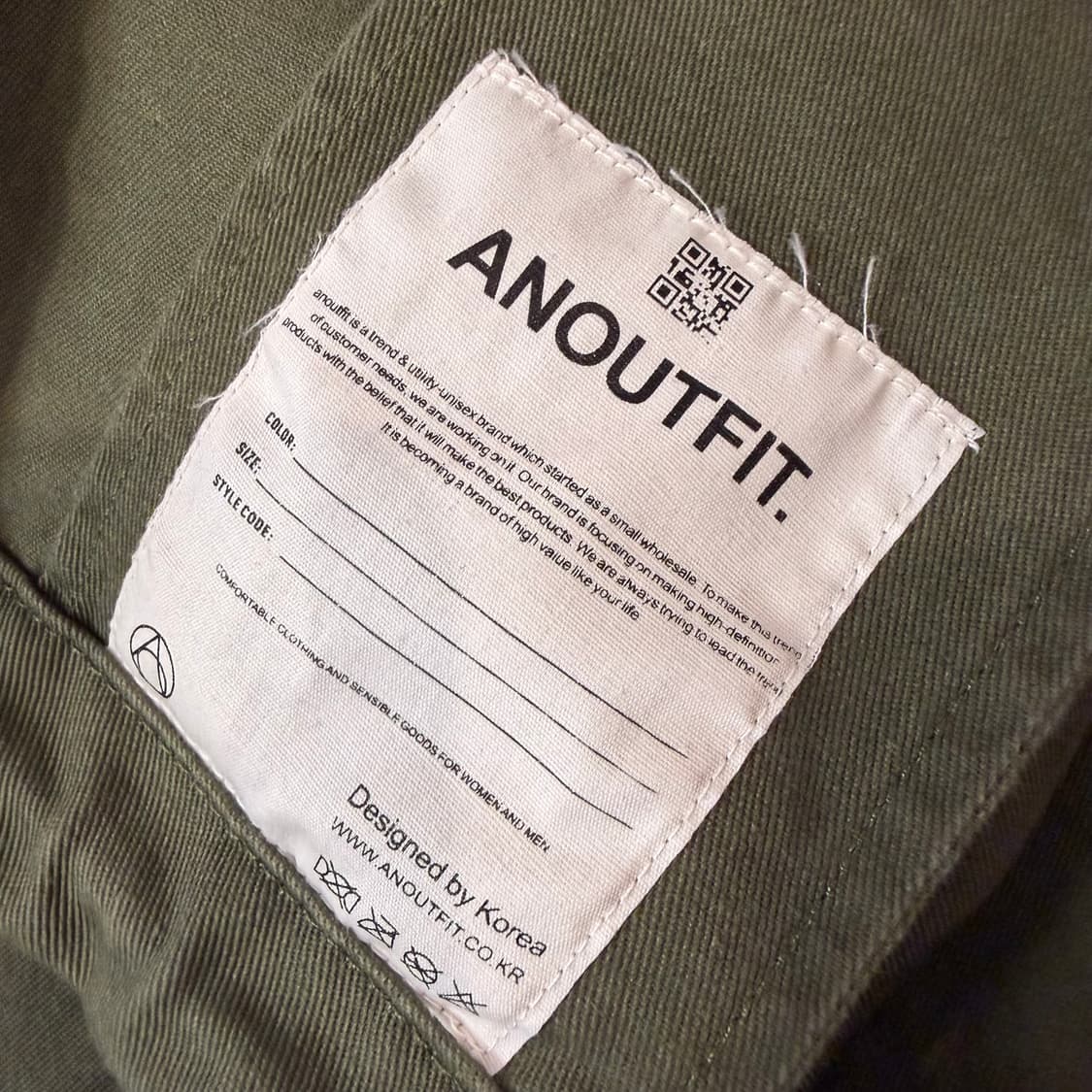 언아웃핏 M-65 오버핏 카키 피쉬테일 파카  상품이미지7