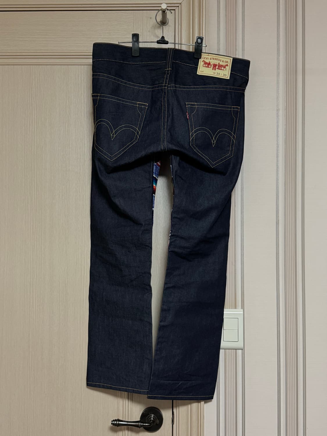 M 준야와타나베 자미로콰이 리바이스 패치워크 데님 팬츠 상품이미지2