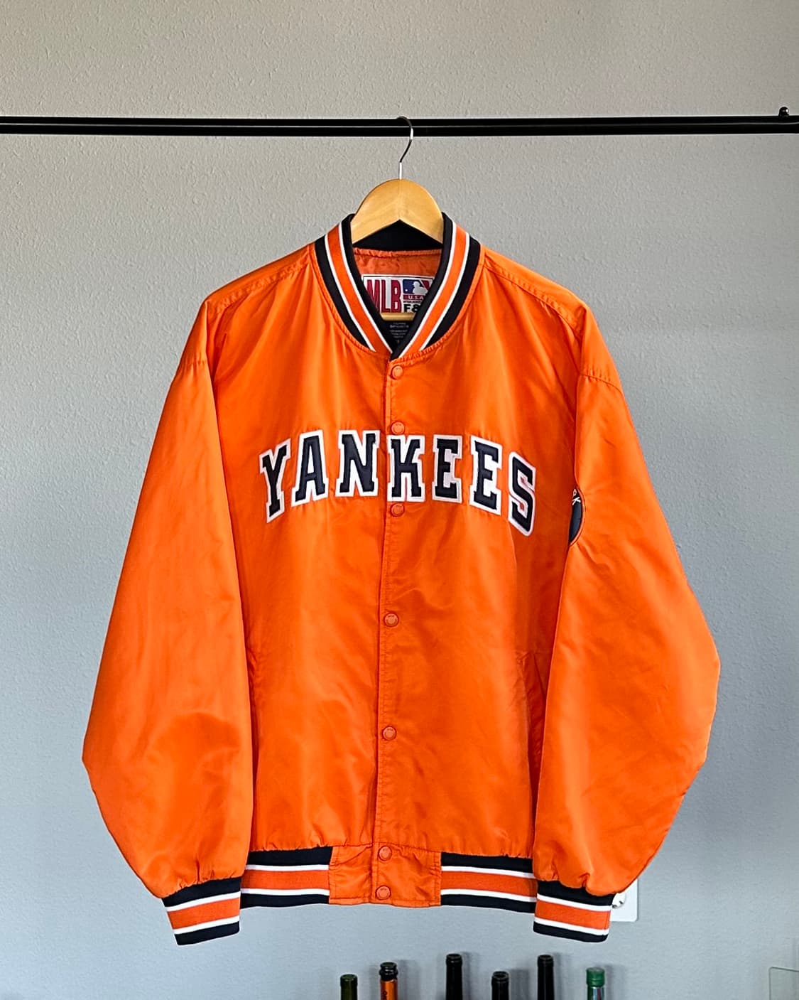 [L-XL]MLB 90s 뉴욕 양키스 베이스볼 바시티 자켓 상품이미지1