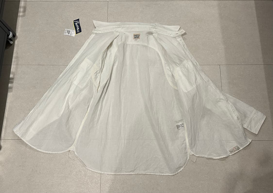 [XXL] 페로우즈 770ws 샴브레이 셔츠 화이트 상품이미지5