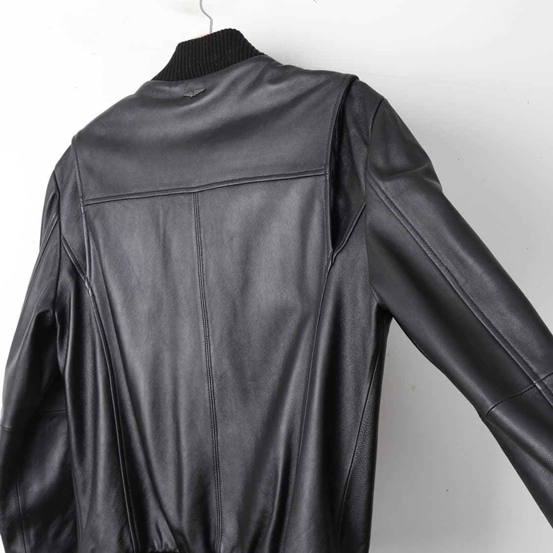 100/POLICE 양가죽 집업 블루종 상품이미지3