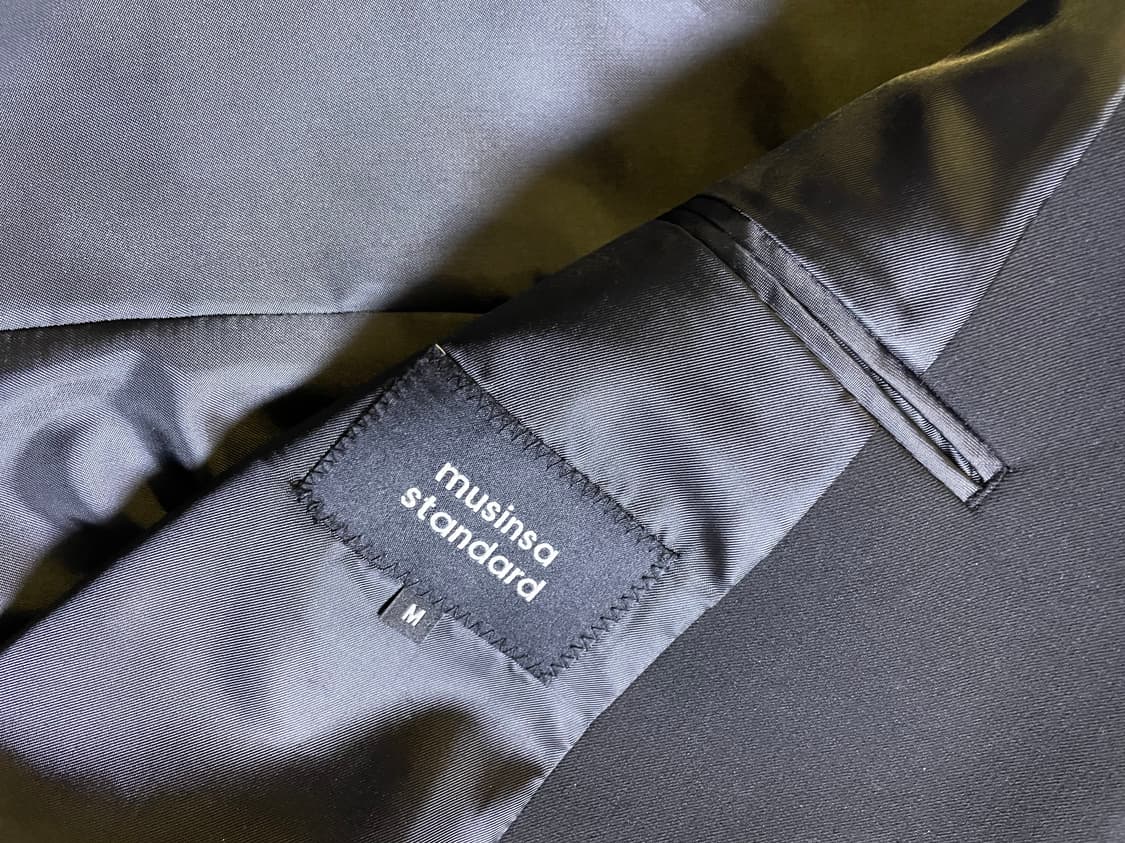 무신사 스탠다드 베이식 블레이저 미디움 사이즈 m 정장 자켓 상품이미지5