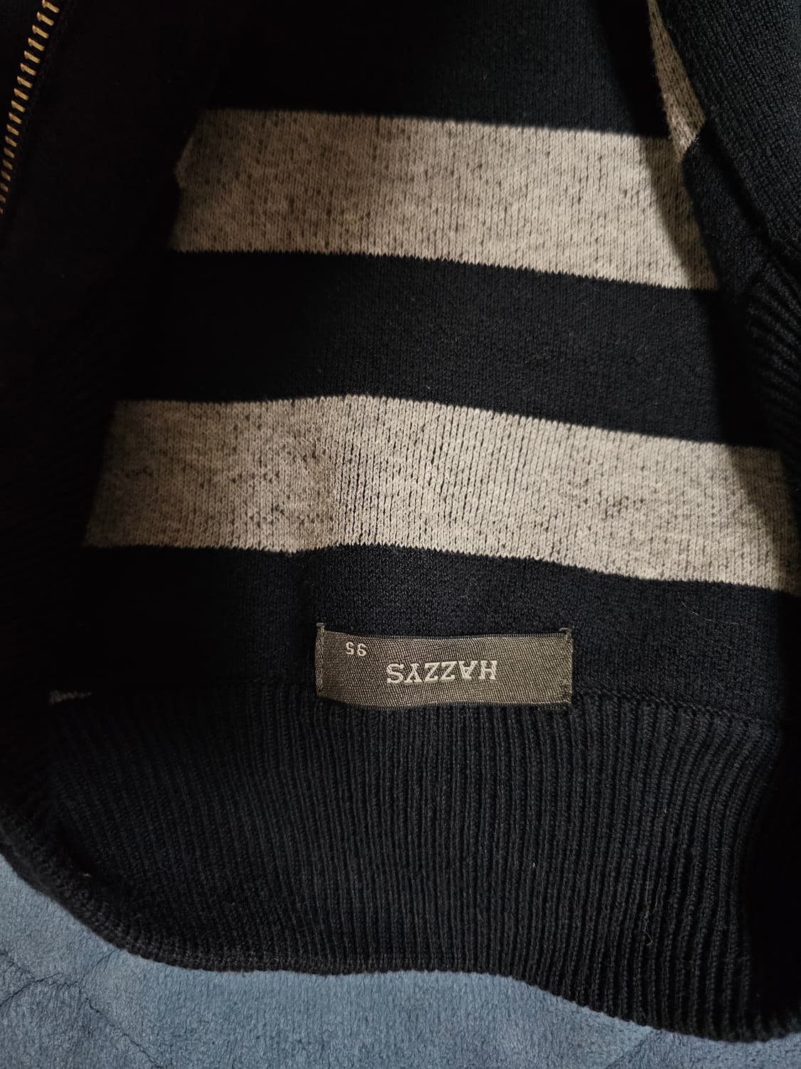 헤지스 남성 니트 집업 자켓 상품이미지3