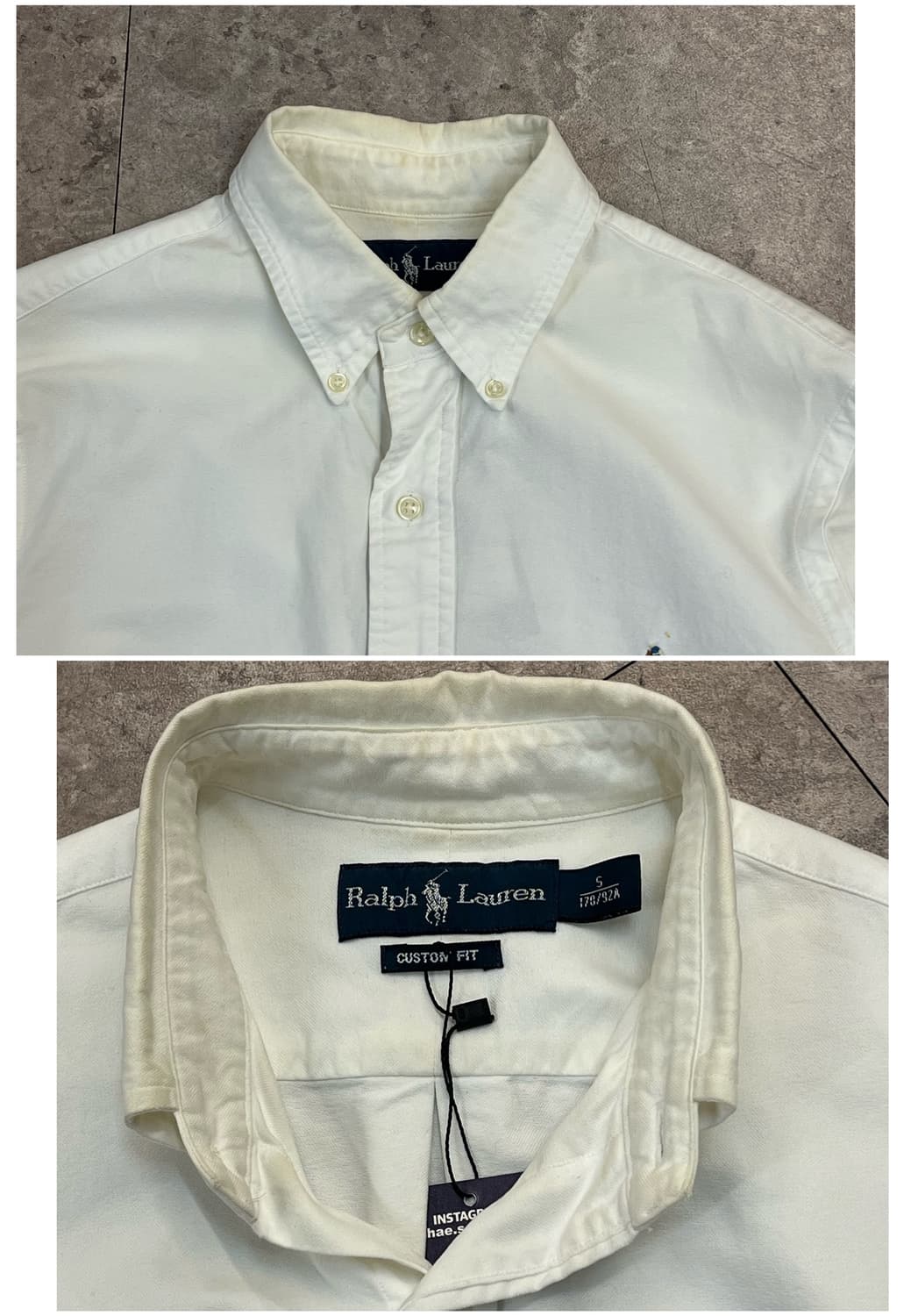폴로 랄프로렌 셔츠 화이트 S #csz2266 상품이미지4