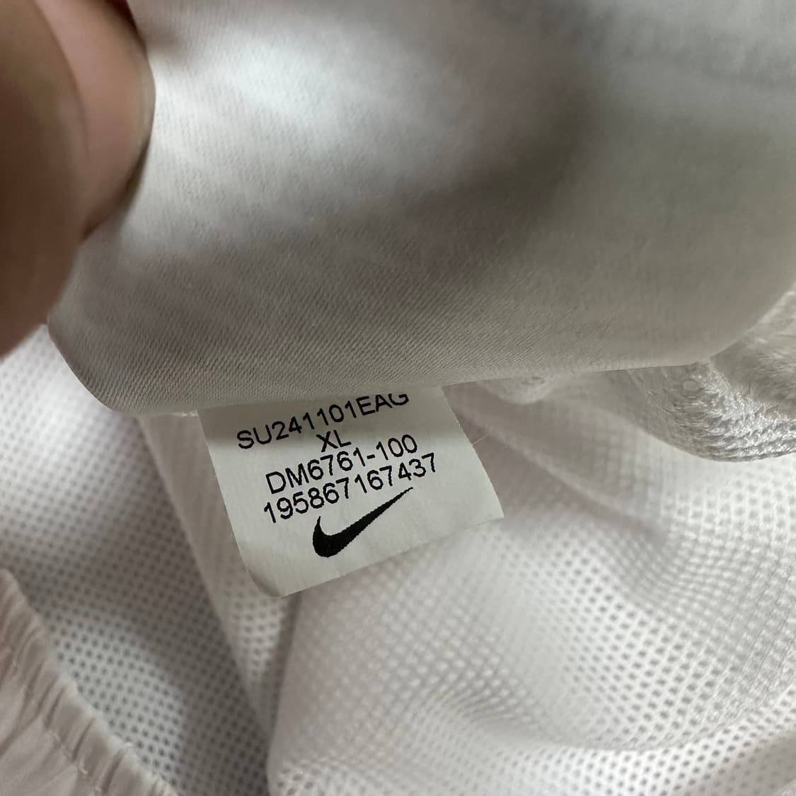 ✨ (바배) 나이키 화이트 러닝 트랙 쇼츠 팬츠 상품이미지6