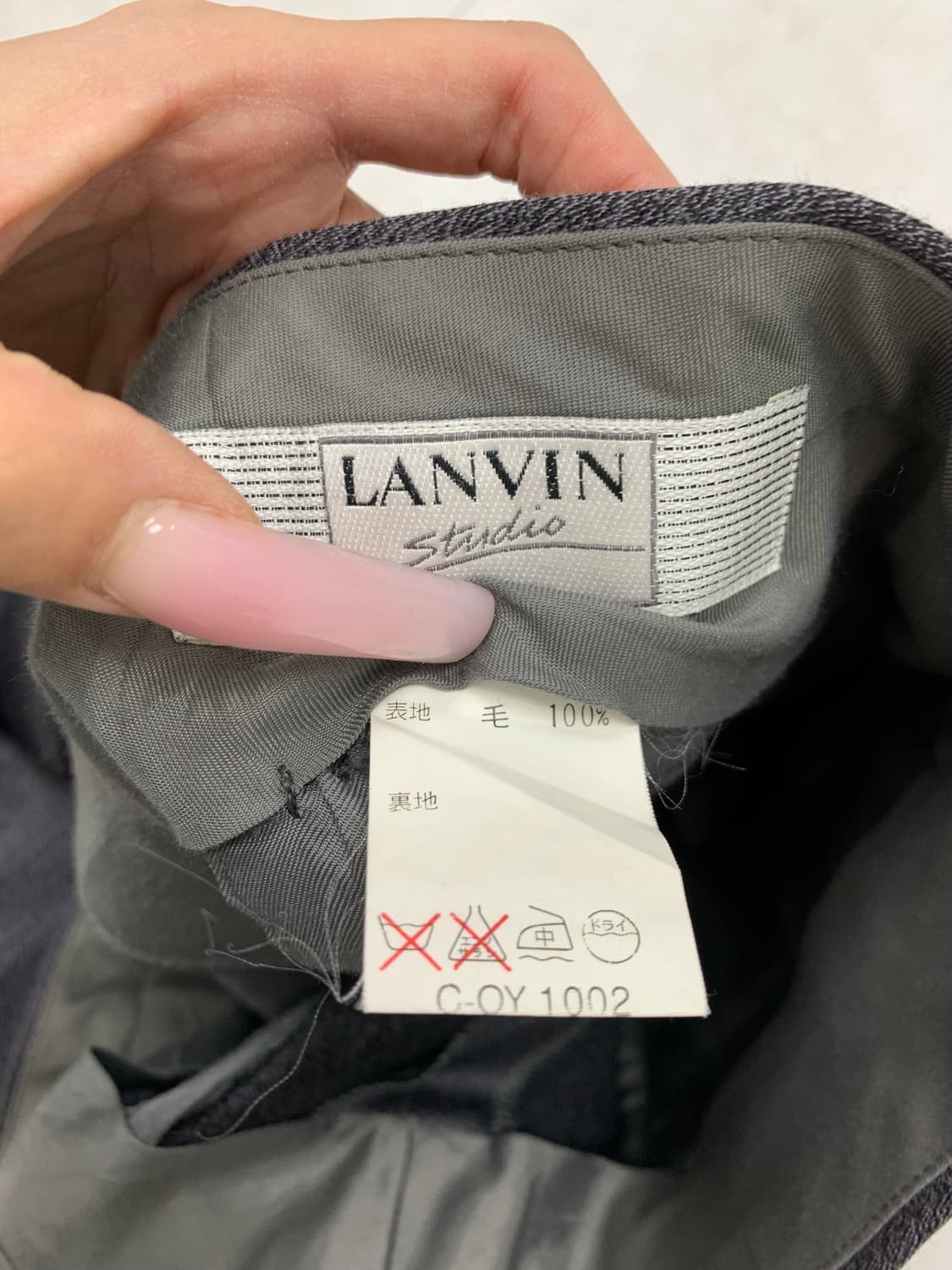 Lanvin 그레이 스트라이프 슬랙스 #530 상품이미지4