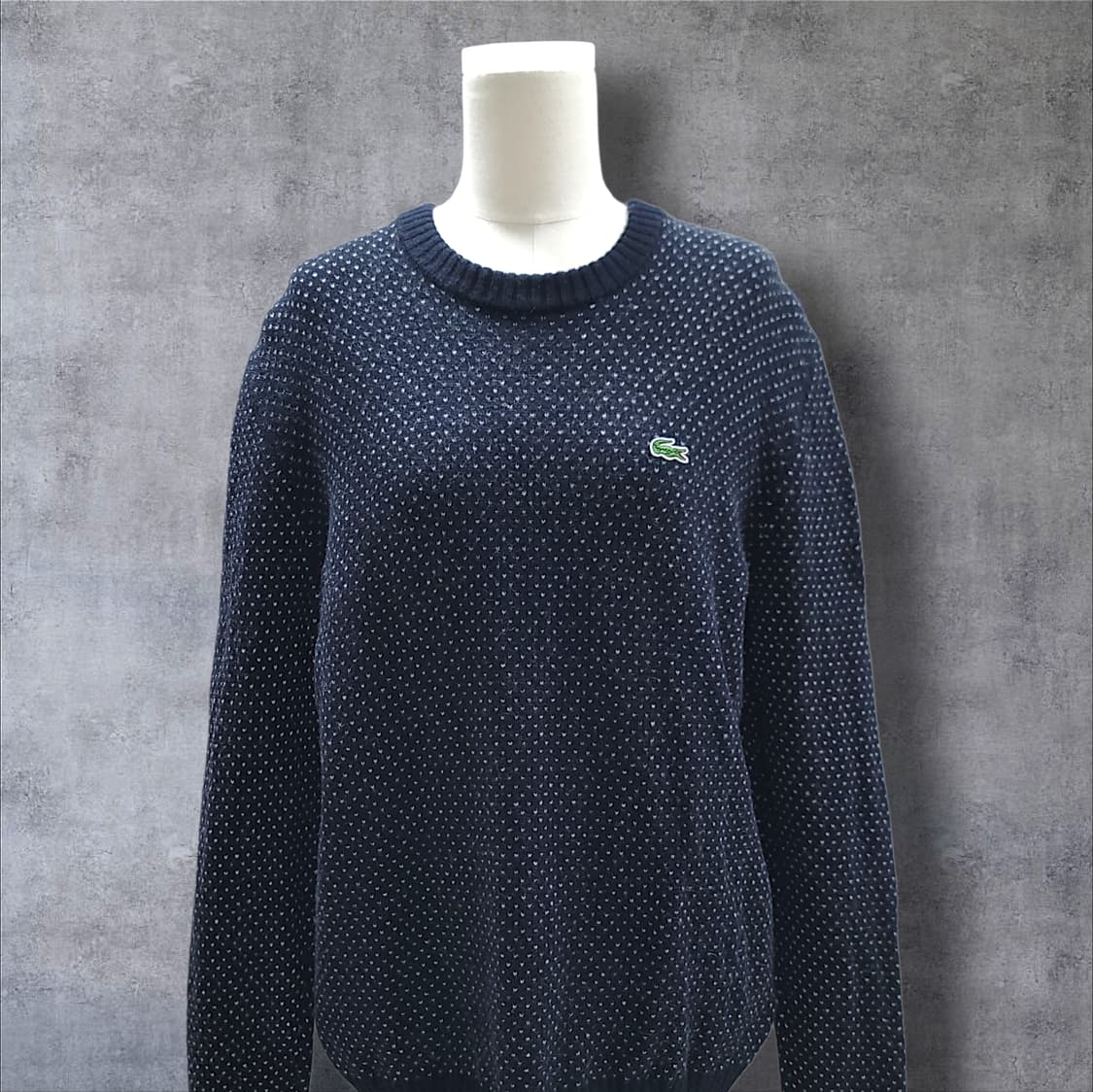 [105/5] 라코스테 네이비 토트 울&폴리 니트 상품이미지3