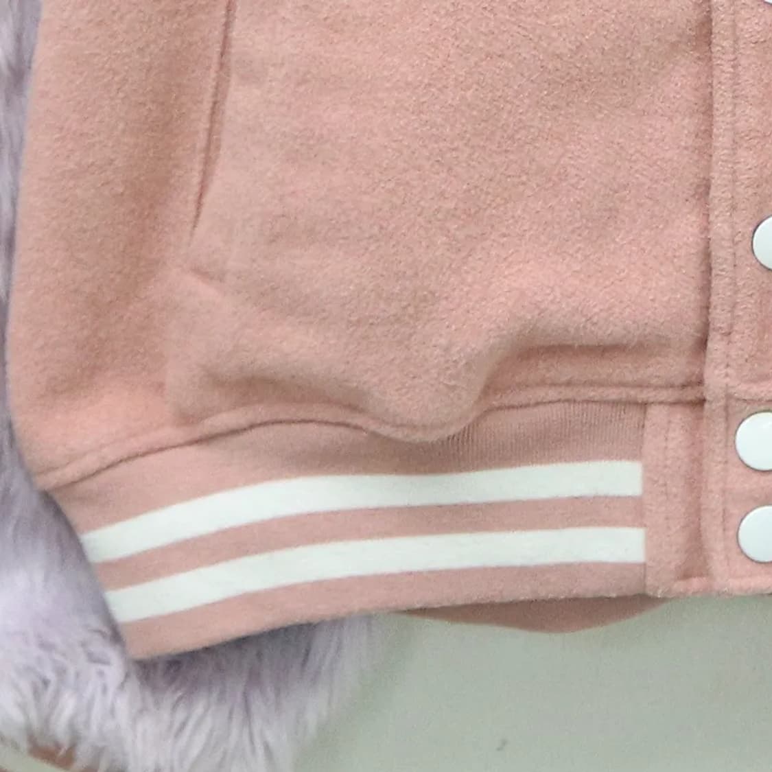 JUNIOR SWEET 퍼 포인트 울 혼방 야구 점퍼 61193 상품이미지4