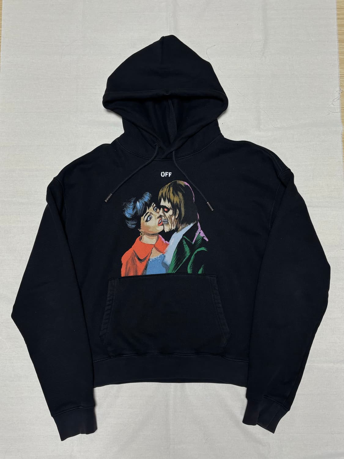 오프화이트 키스 그래픽 후드티 [S] 상품이미지1