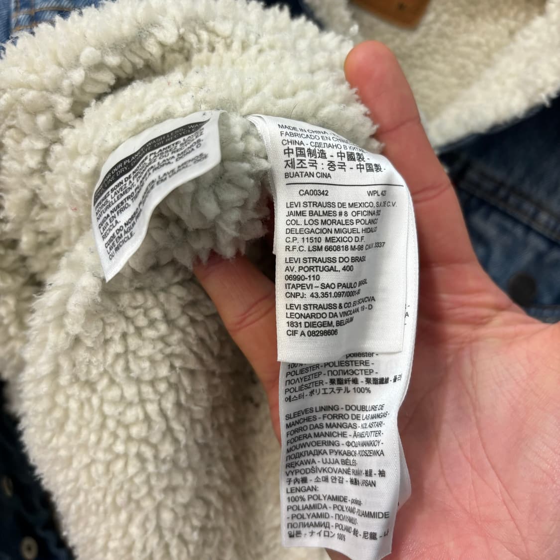 리바이스 쉐르파 데님 자켓 M 상품이미지7