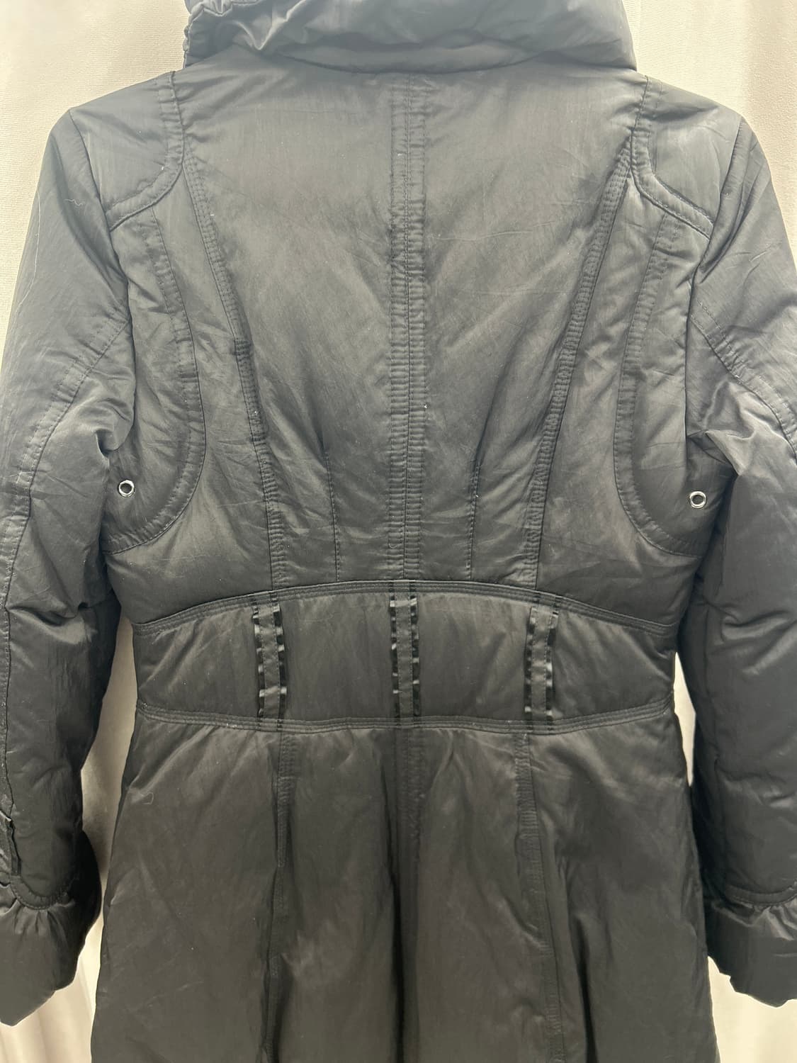 폴라 블랙 미디 패딩 상품이미지4