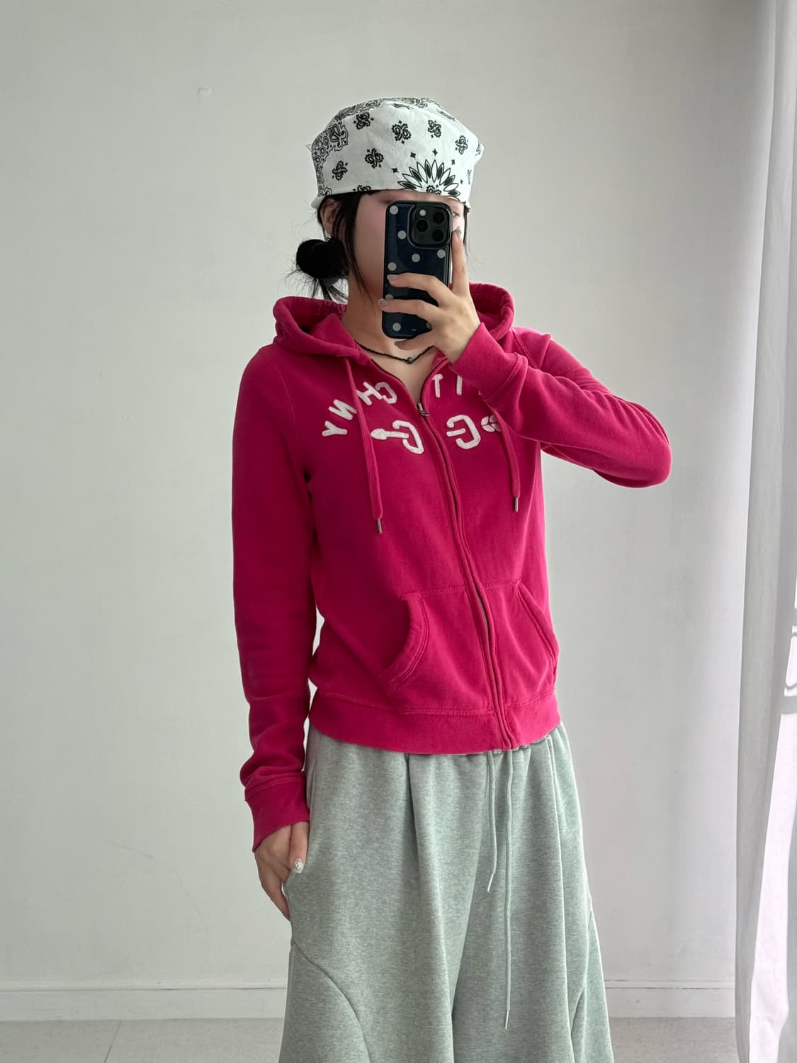 아베크롬비 핫핑크 후드집업 상품이미지2