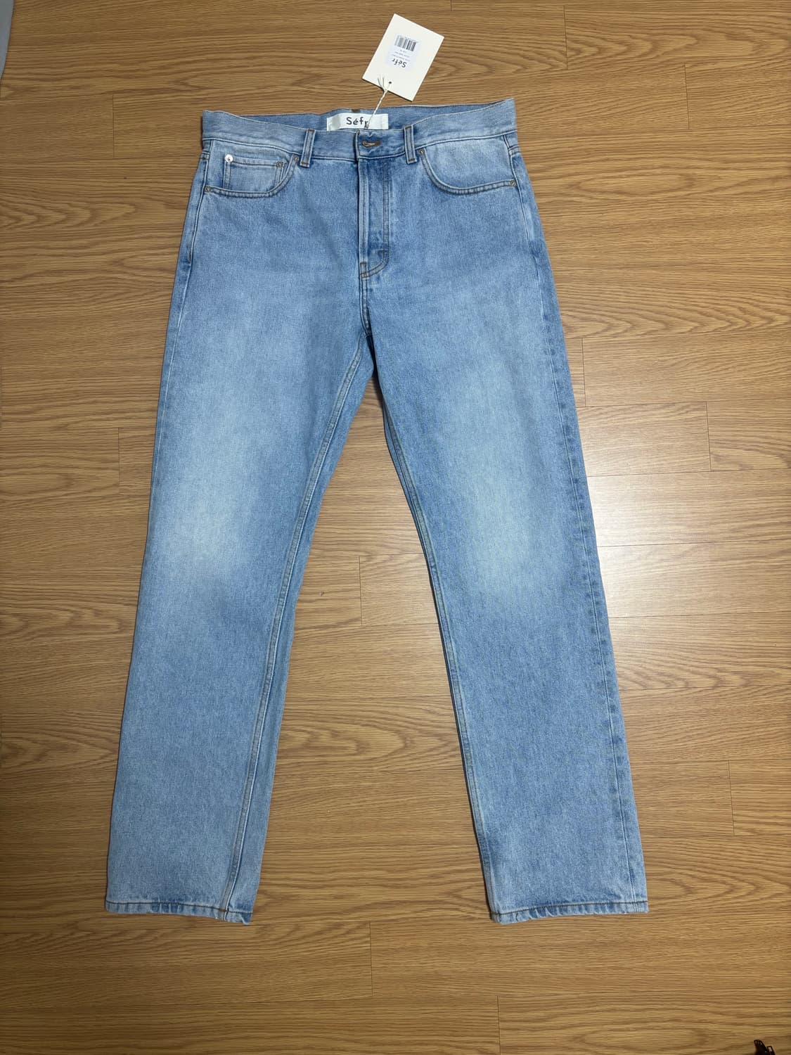 [새상품] Sefr 세퍼 스트레이트 컷 진스 데님 청바지 연청 상품이미지3