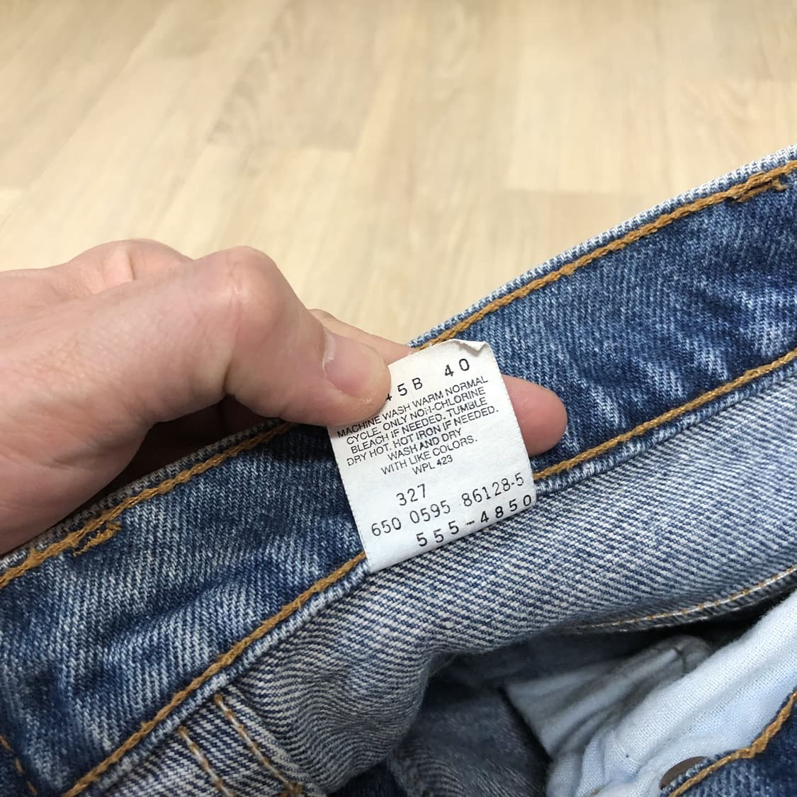 (29) 90's 리바이스 Levi's 미국제 555 릴렉스 스트레이트진 상품이미지5