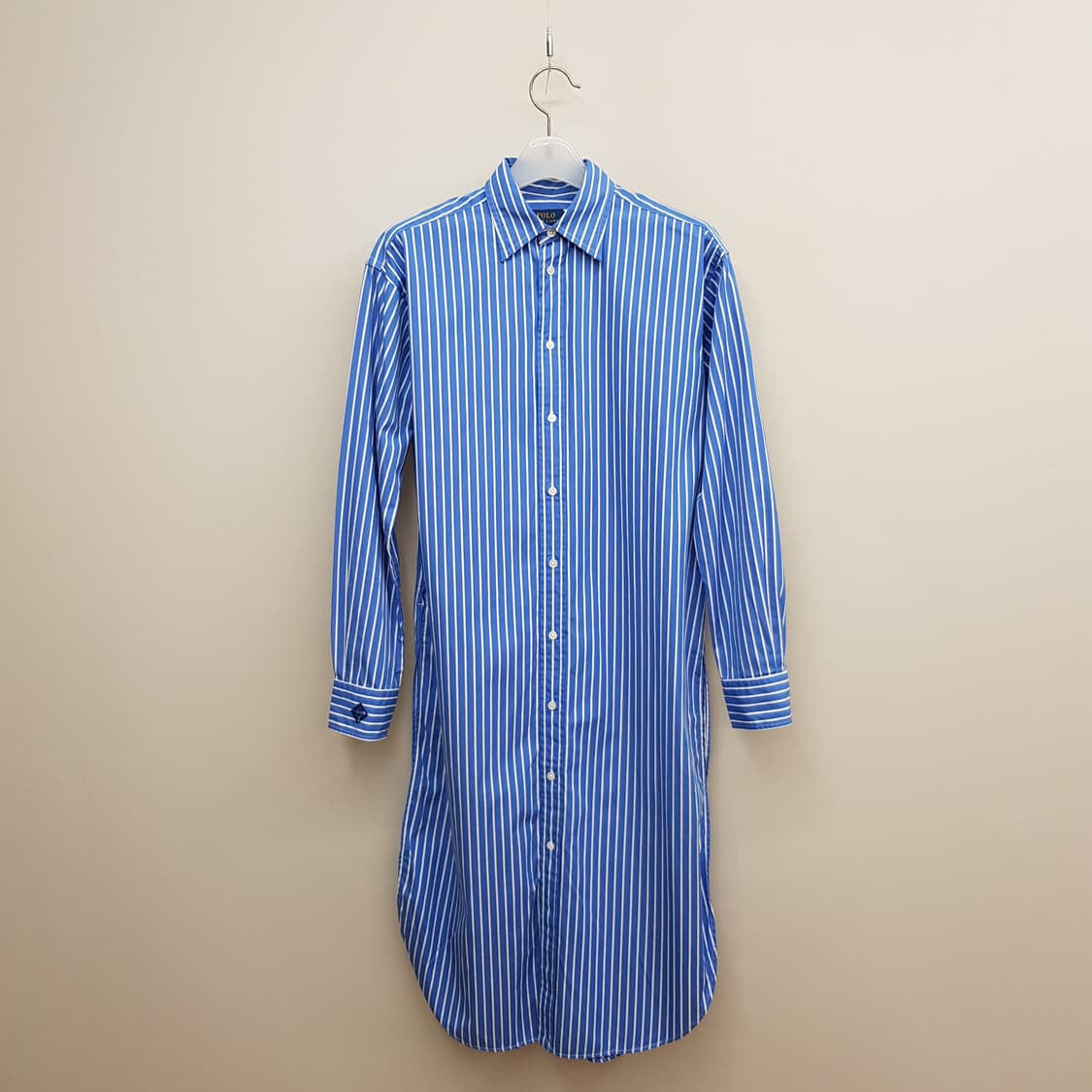 폴로 랄프 로렌 블루 스트라이프 셔츠 원피스 2사이즈 상품이미지2