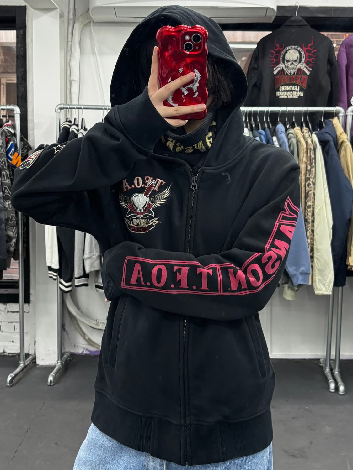 밴슨 레더 TFOA 후드집업 상품이미지3