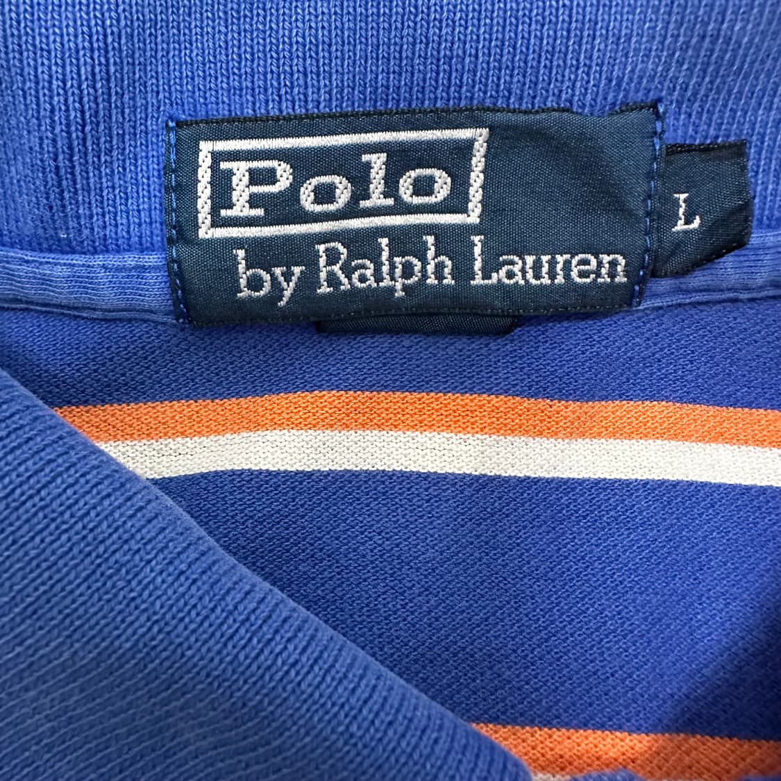 POLO 폴로 랄프로렌 스트라이프 카라티 반팔티셔츠 L 상품이미지3