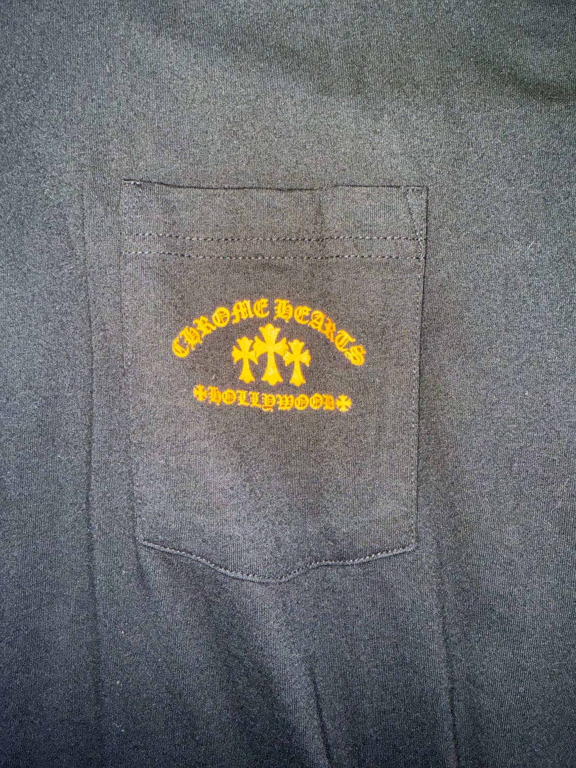 [L] 크롬하츠 오렌지 세메터리 티셔츠 블랙 상품이미지6