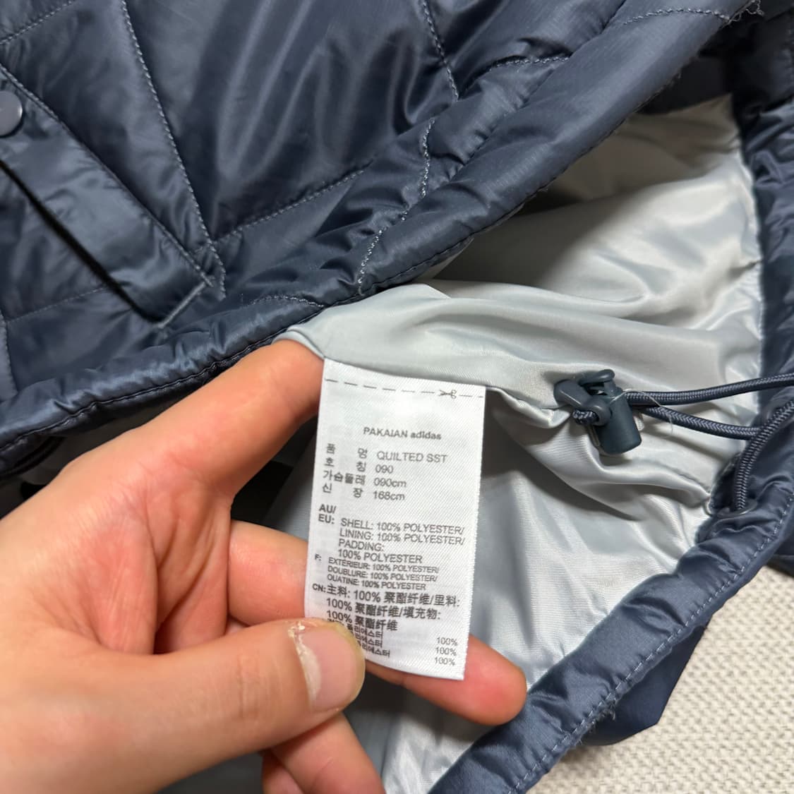 아디다스 퀄팅 경량패딩 자켓 상품이미지3