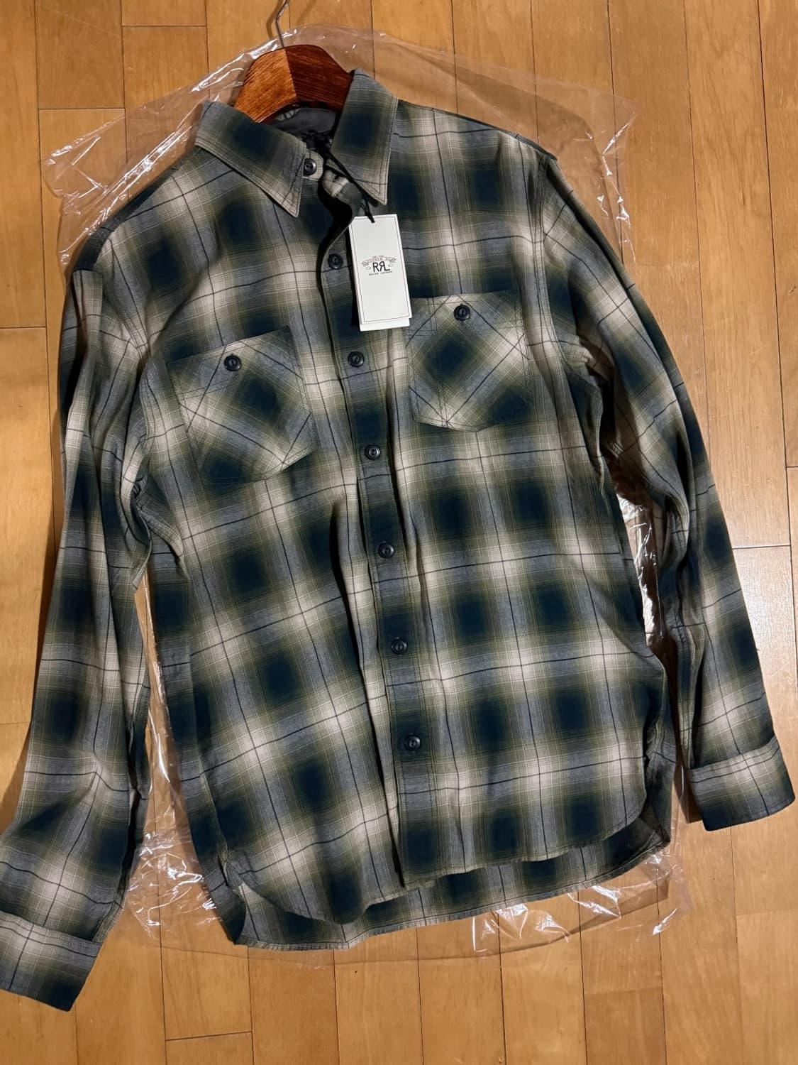 RRL 옴브레 체크 워크셔츠 상품이미지2