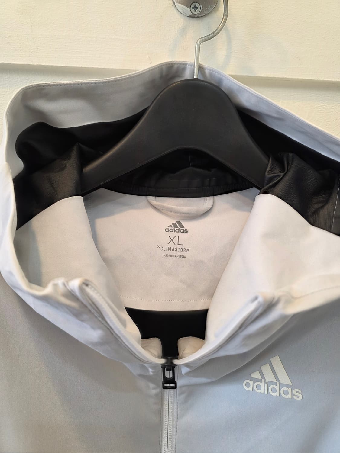 아디다스 클라이마스톰 바람막이 XL 화이트 상품이미지1