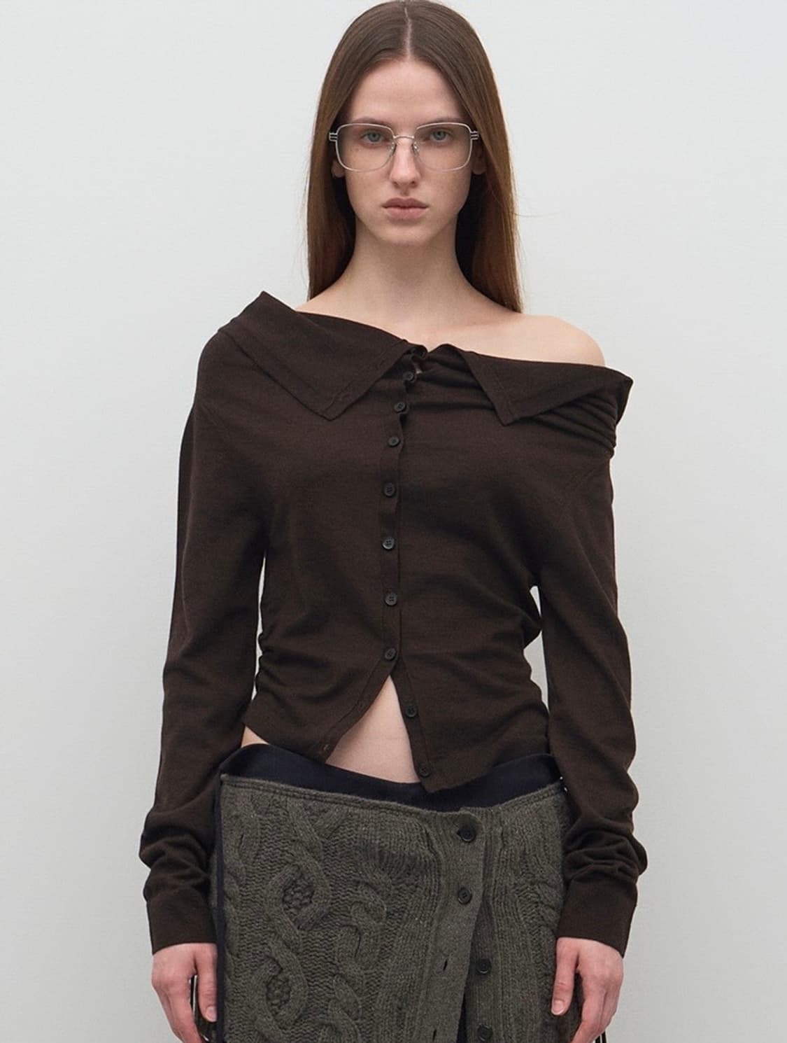 Lcdc 오프숄더 가디건 상품이미지1