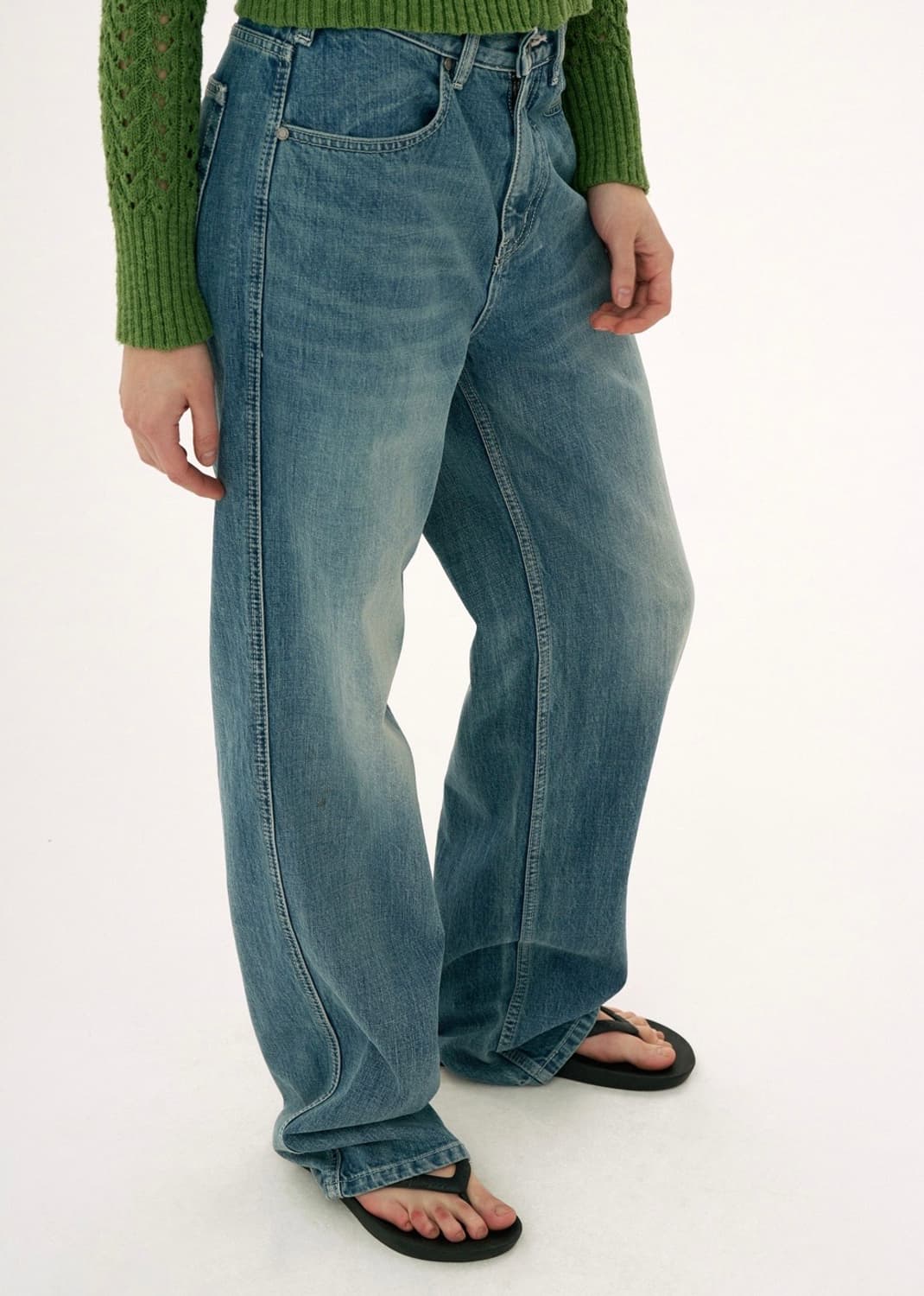 웰빙익스프레스 essential denim medium blue 상품이미지1