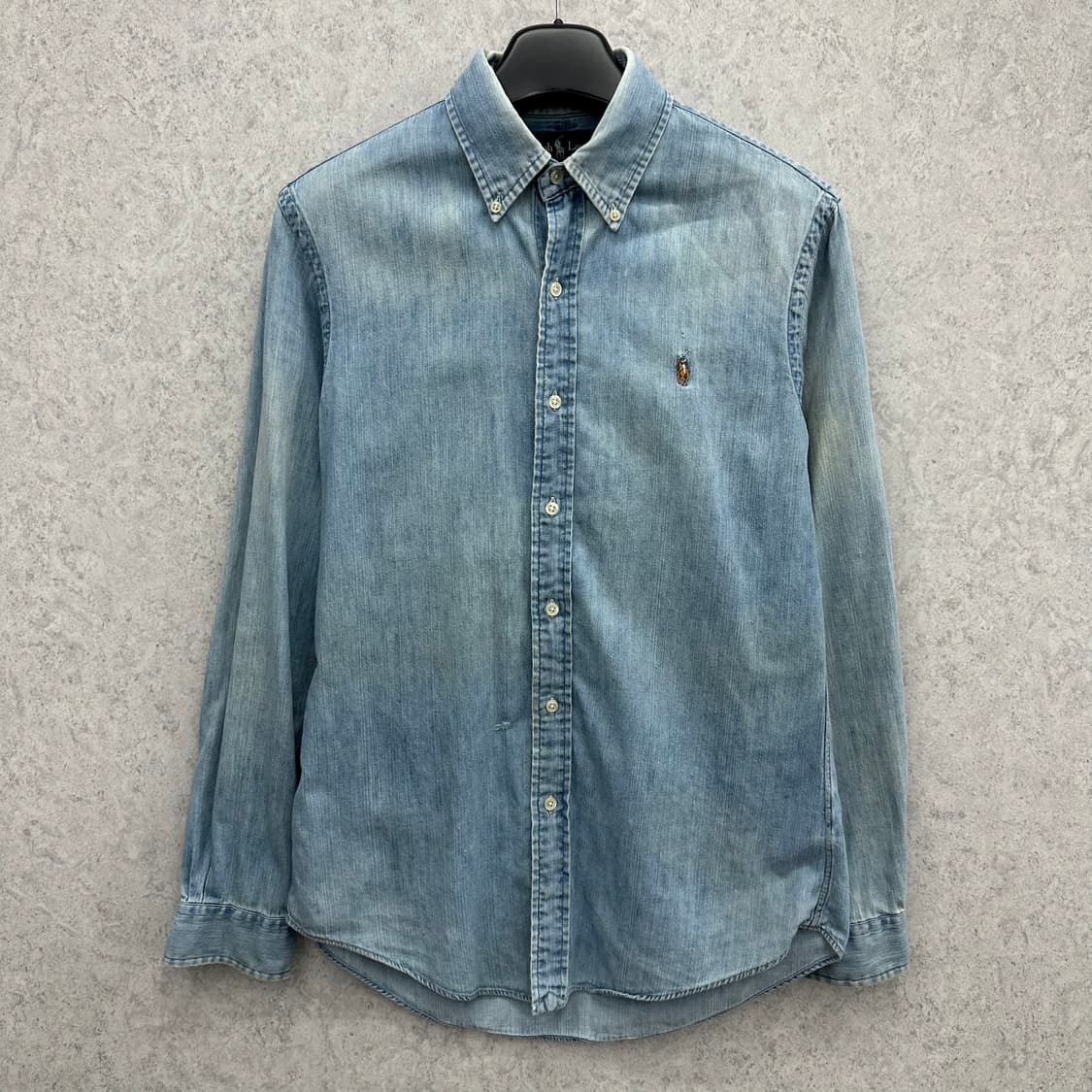 90 폴로 랄프로렌 남자 워싱 데님 셔츠 상품이미지1
