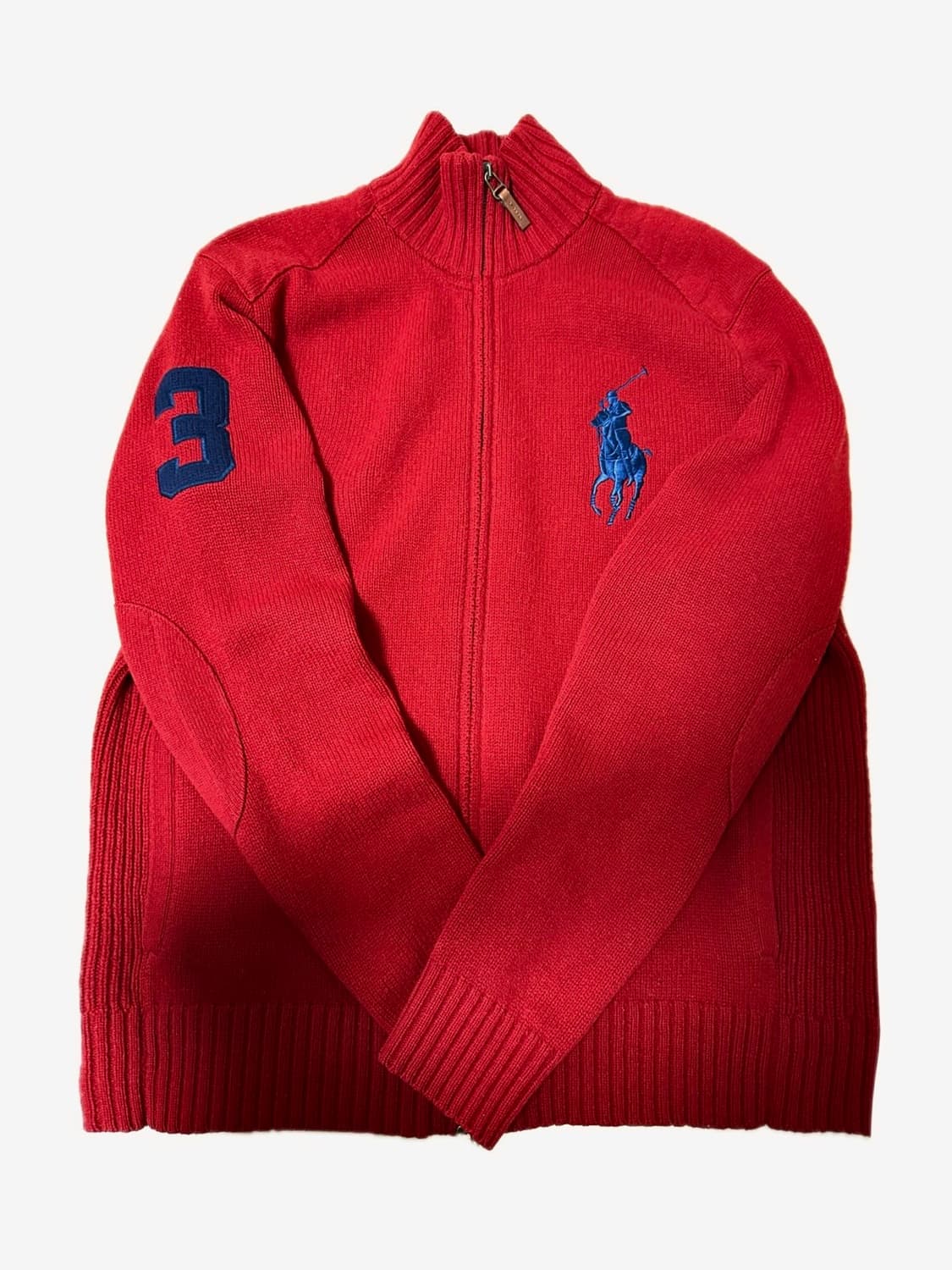 폴로 빅포니 투웨이 니트 집업 L 상품이미지1