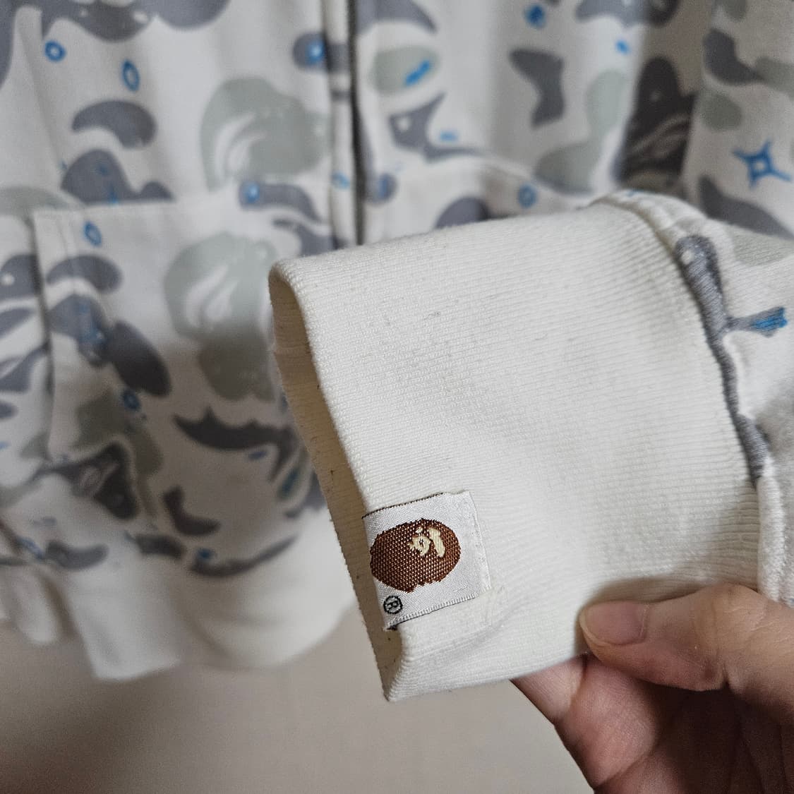 베이프 샤크 스페이스 카모 후드집업 L 상품이미지4